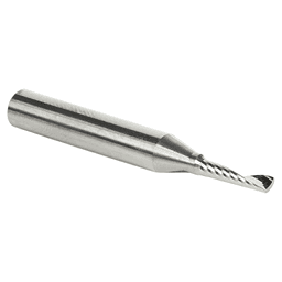 1/8" x 2" x 1/2" Up-Cut 'O' Aluminum Cutting CNC Spiral Router Bit, 1-Flute, 1/4" Shank - Alt Image 3
