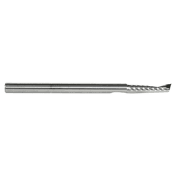 1/8" x 2" Up-Cut 'O' Aluminum Cutting CNC Spiral Router Bit, 1-Flute, 1/8" Shank - Alt Image 2