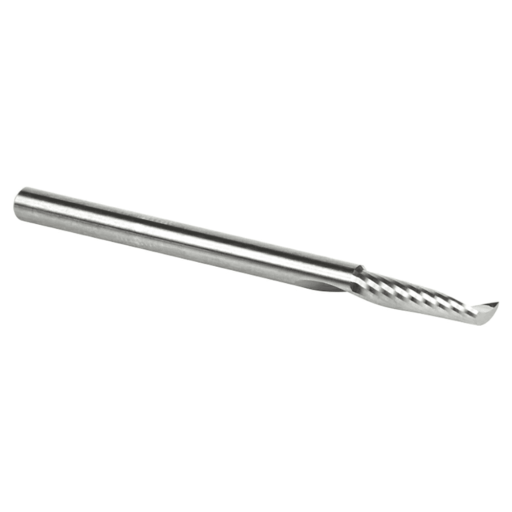 1/8" x 2" Up-Cut 'O' Aluminum Cutting CNC Spiral Router Bit, 1-Flute, 1/8" Shank - Alt Image 3