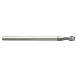 1/8" Dia x 1/4" CNC Solid Carbide Spiral Router Bit for Steel/Stainless Steel with AlTiN Coating 2-Flute, 1/8" Shank, 2" Long Up-Cut Router Bit, /45º Corner Chamfer End Mill Alt 2 - Image