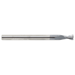 3/16" Dia x 3/8" CNC Solid Carbide Spiral Router Bit for Steel/Stainless Steel with AlTiN Coating 2-Flute, 3/16" Shank, 2-1/2" Long Up-Cut Router Bit, /45º Corner Chamfer End Mill Alt 2 - Image