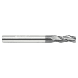 1/4" Dia x 5/8" CNC Solid Carbide Up-Cut Spiral Router Bit for Steel/Stainless Steel with AlTiN Coating 3-Flute, 1/4" Shank Alt 1 - Image