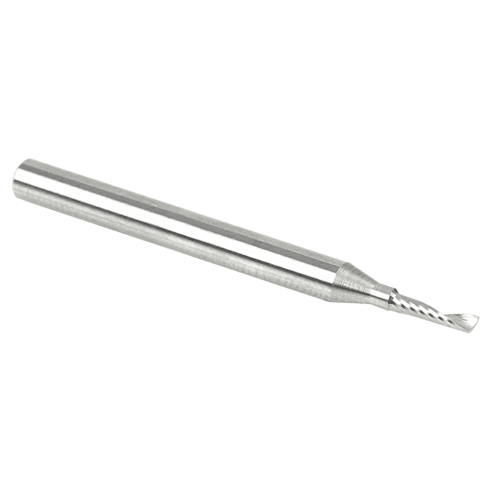 1/16" x 1-1/2" Up-Cut 'O' Aluminum Cutting CNC Spiral Router Bit, 1-Flute, 1/8" Shank - Alt Image 2
