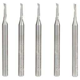 1/16" x 1-1/2" Up-Cut 'O' Aluminum Cutting CNC Spiral Router Bit, 1-Flute, 1/8" shank (5/Pack) Alt 1 - Image