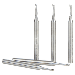 1/16" x 1-1/2" Up-Cut 'O' Aluminum Cutting CNC Spiral Router Bit, 1-Flute, 1/8" shank (5/Pack) Alt 2 - Image