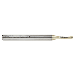 1/16" x 1-1/2" ZrN Coated Up-Cut 'O' Aluminum Cutting CNC Spiral Router Bit, 1-Flute, 1/8" Shank - Main Image