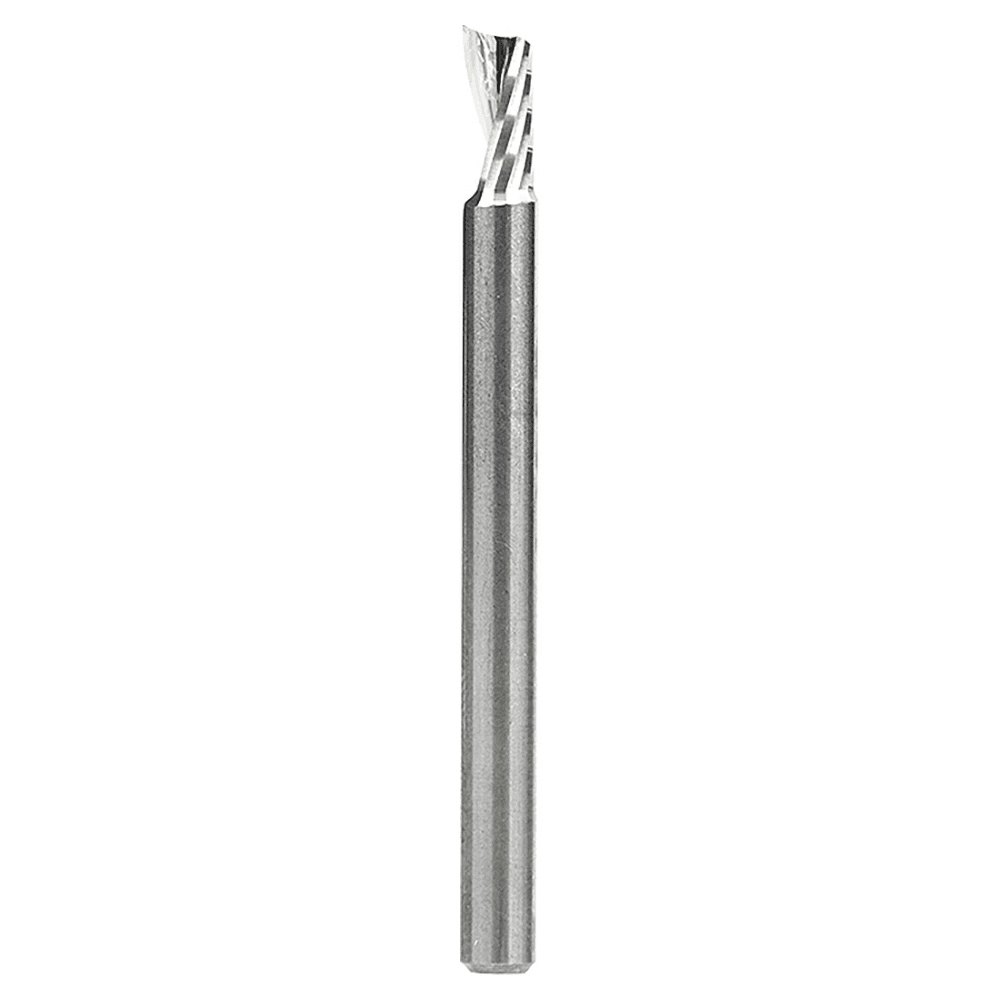 1/8" x 1-1/2" x 1/4" Up-Cut 'O' Aluminum Cutting CNC Spiral Router Bit, 1-Flute, 1/8" Shank - Main Image