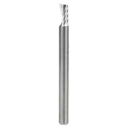 1/8" x 1-1/2" x 1/4" Up-Cut 'O' Aluminum Cutting CNC Spiral Router Bit, 1-Flute, 1/8" Shank - Main Image