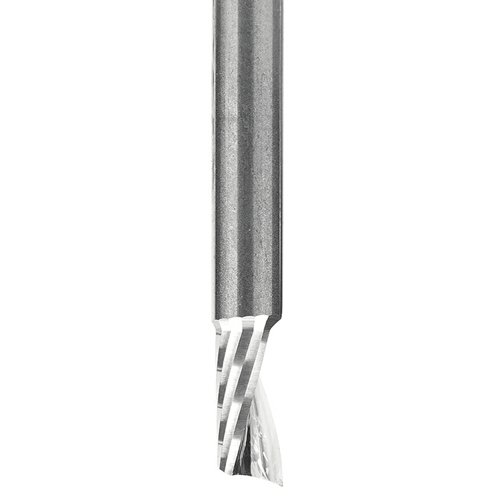 1/8" x 1-1/2" x 1/4" Up-Cut 'O' Aluminum Cutting CNC Spiral Router Bit, 1-Flute, 1/8" Shank - Alt Image 1