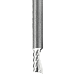 1/8" x 1-1/2" x 1/4" Up-Cut 'O' Aluminum Cutting CNC Spiral Router Bit, 1-Flute, 1/8" Shank - Alt Image 1