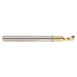 1/8" x 1-1/2" ZrN Coated Up-Cut 'O' Aluminum Cutting CNC Spiral Router Bit, 1-Flute, 1/8" Shank - Alt Image 1
