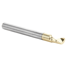 1/8" x 1-1/2" ZrN Coated Up-Cut 'O' Aluminum Cutting CNC Spiral Router Bit, 1-Flute, 1/8" Shank - Alt Image 2