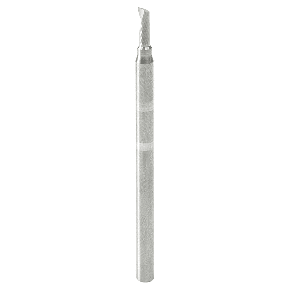 3/32" x 2" Up-Cut 'O' Aluminum Cutting CNC Spiral Router Bit, 1-Flute, 1/8" Shank - Main Image