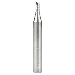 1/8" x 2" Up-Cut 'O' Aluminum Cutting CNC Spiral Router Bit, 1-Flute, 1/4" Shank - Main Image