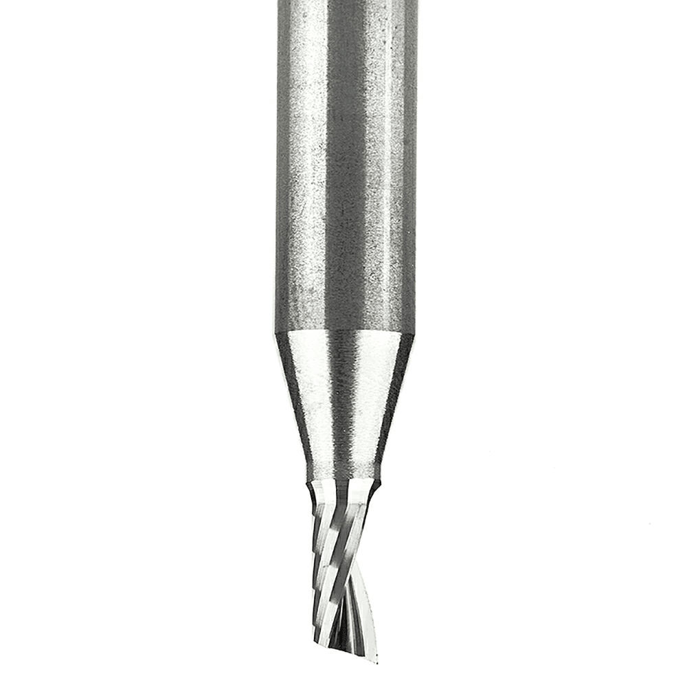 1/8" x 2" Up-Cut 'O' Aluminum Cutting CNC Spiral Router Bit, 1-Flute, 1/4" Shank - Alt Image 1
