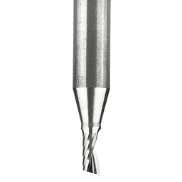 1/8" x 2" Up-Cut 'O' Aluminum Cutting CNC Spiral Router Bit, 1-Flute, 1/4" Shank - Alt Image 1