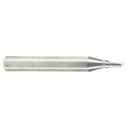 1/8" x 2" Up-Cut 'O' Aluminum Cutting CNC Spiral Router Bit, 1-Flute, 1/4" Shank - Alt Image 2