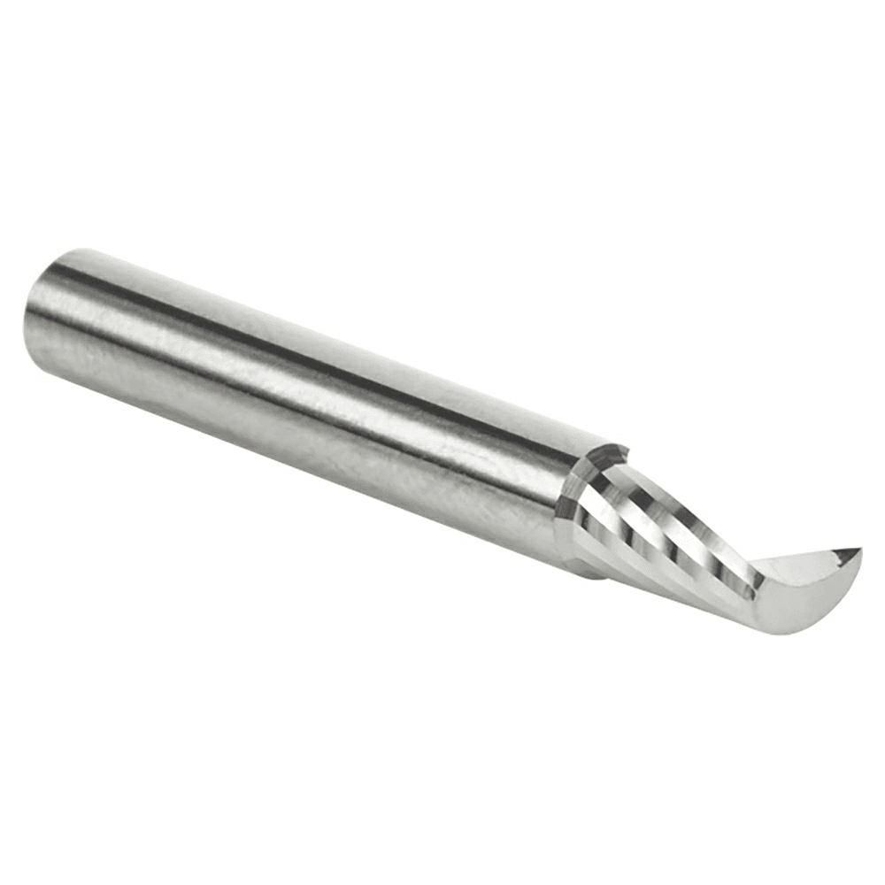 3/16" x 1-1/2" Up-Cut 'O' Aluminum Cutting CNC Spiral Router Bit, 1-Flute, 3/16" Shank - Alt Image 2