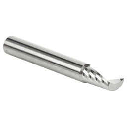 3/16" x 1-1/2" Up-Cut 'O' Aluminum Cutting CNC Spiral Router Bit, 1-Flute, 3/16" Shank - Alt Image 2