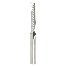 1/4" x 3" x 1-1/2" Up-Cut 'O' Aluminum Cutting CNC Spiral Router Bit, 1-Flute, 1/4" Shank - Main Image