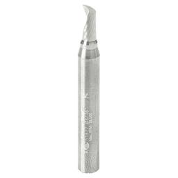 3/16" x 2" Up-Cut 'O' Aluminum Cutting CNC Spiral Router Bit, 1-Flute, 1/4" Shank - Main Image