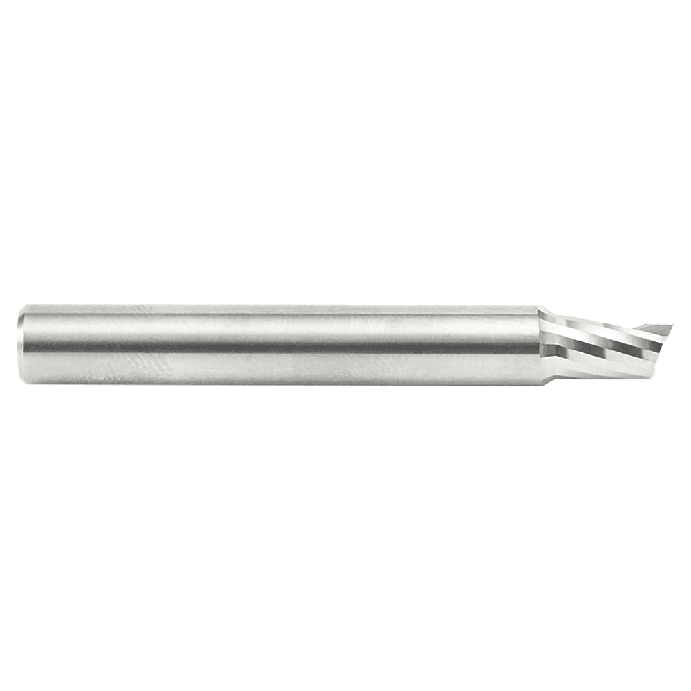 1/4" x 2" Up-Cut 'O' Aluminum Cutting CNC Spiral Router Bit, 1-Flute, 1/4" Shank - Alt Image 1