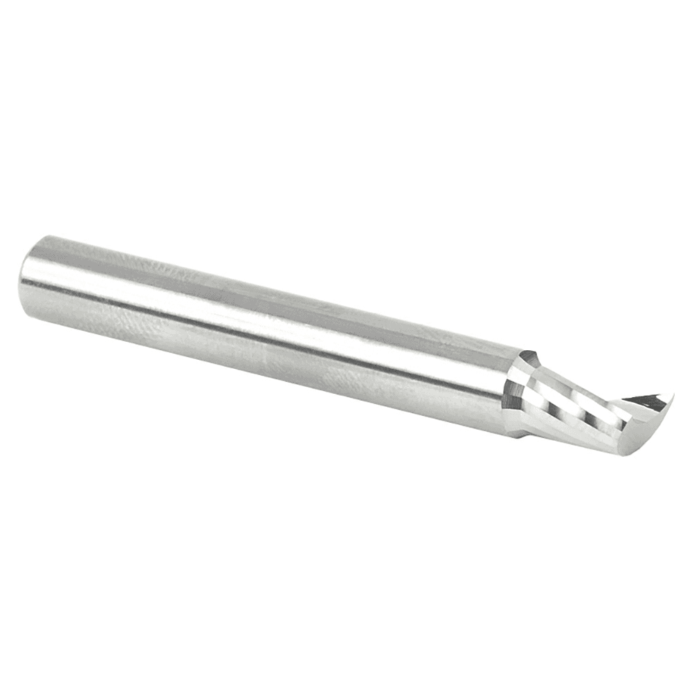 1/4" x 2" Up-Cut 'O' Aluminum Cutting CNC Spiral Router Bit, 1-Flute, 1/4" Shank - Alt Image 2