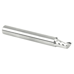 1/4" x 2" Up-Cut 'O' Aluminum Cutting CNC Spiral Router Bit, 1-Flute, 1/4" Shank - Alt Image 2