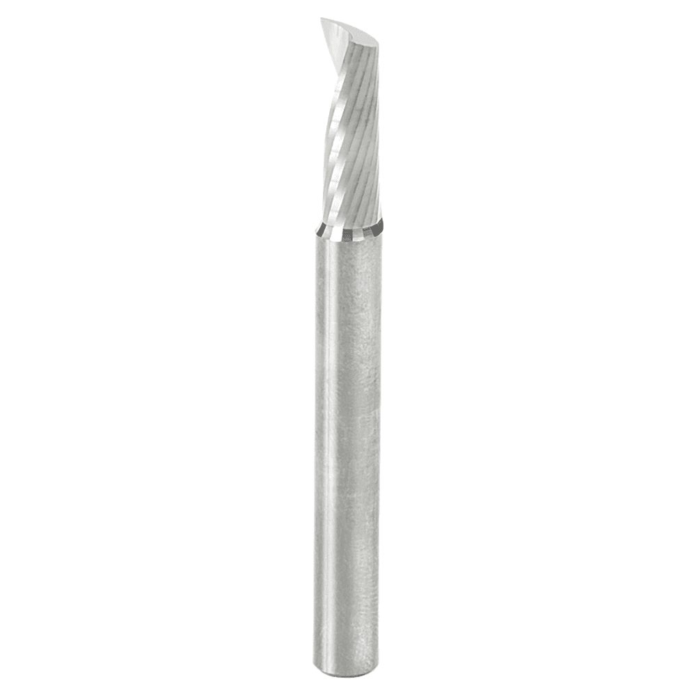 1/4" x 2-1/2" x 3/4" Up-Cut 'O' Aluminum Cutting CNC Spiral Router Bit, 1-Flute, 1/4" Shank - Main Image