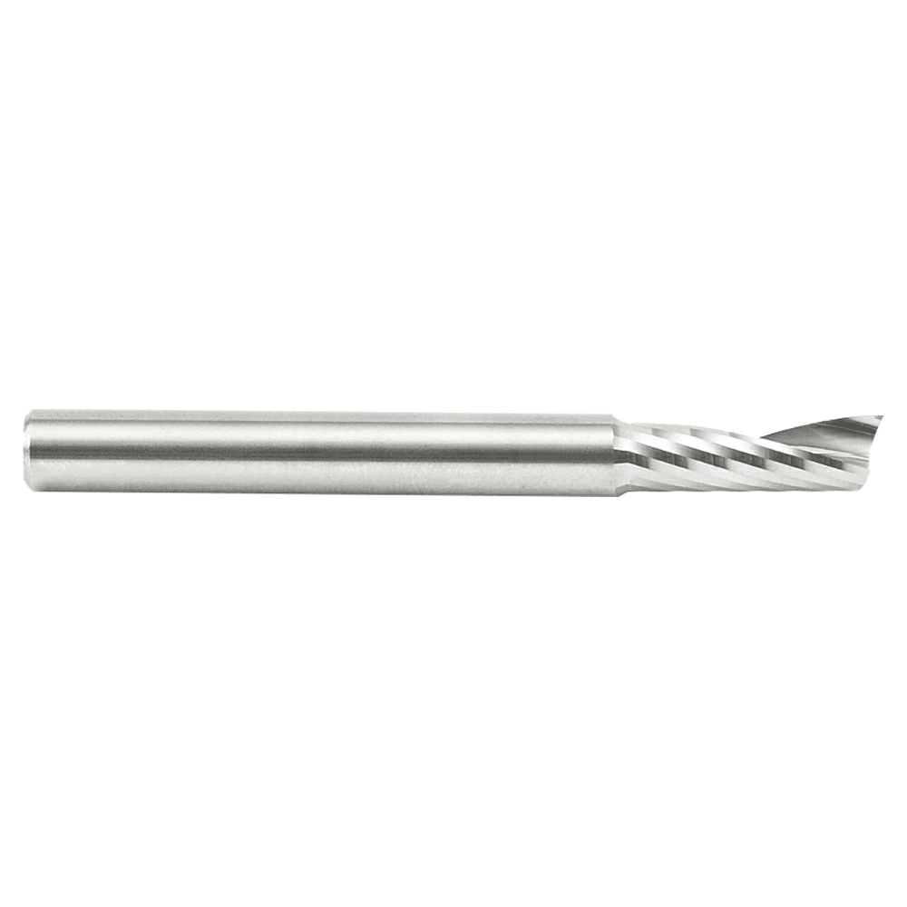 1/4" x 2-1/2" x 3/4" Up-Cut 'O' Aluminum Cutting CNC Spiral Router Bit, 1-Flute, 1/4" Shank - Alt Image 1