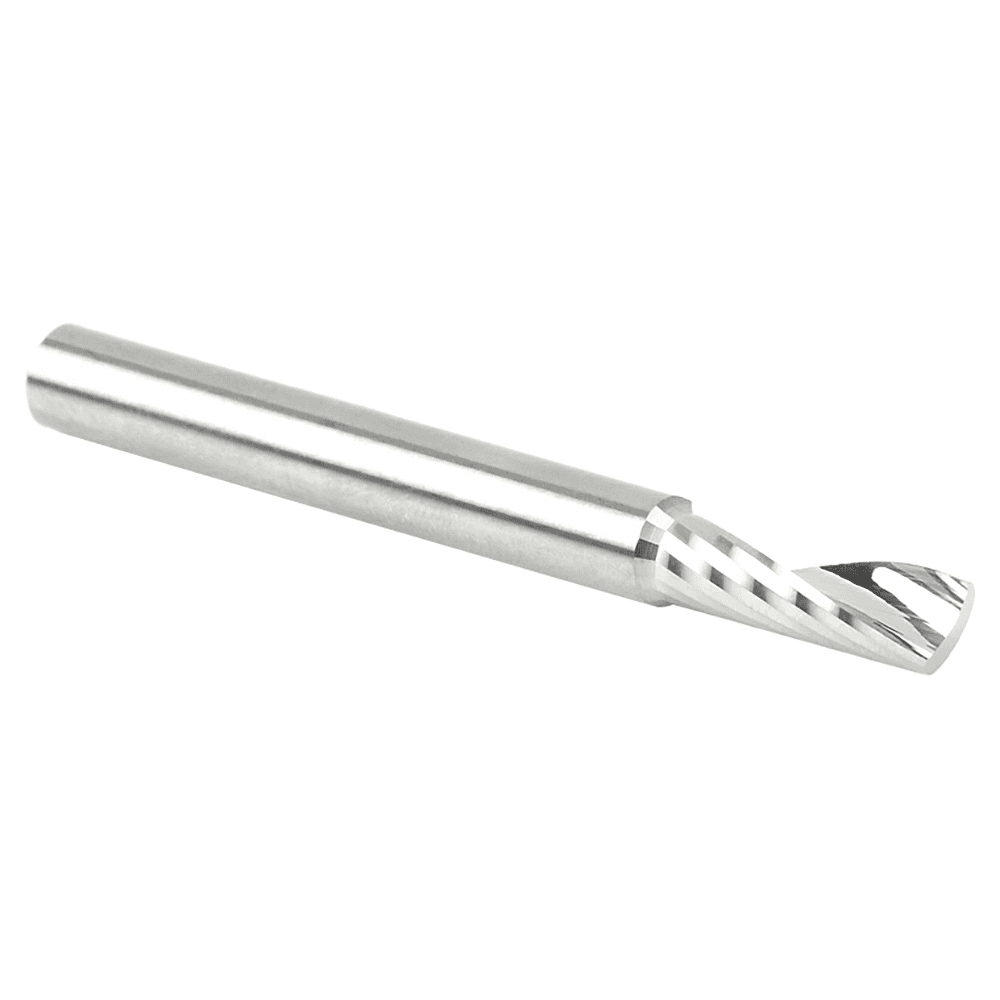 1/4" x 2-1/2" x 3/4" Up-Cut 'O' Aluminum Cutting CNC Spiral Router Bit, 1-Flute, 1/4" Shank - Alt Image 2