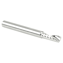 1/4" x 2-1/2" x 3/4" Up-Cut 'O' Aluminum Cutting CNC Spiral Router Bit, 1-Flute, 1/4" Shank - Alt Image 2