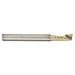1/4" x 2-1/2" ZrN Coated Up-Cut 'O' Aluminum Cutting CNC Spiral Router Bit, 1-Flute, 1/4" Shank - Alt Image 1