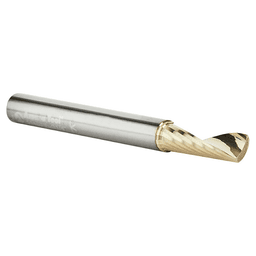 1/4" x 2-1/2" ZrN Coated Up-Cut 'O' Aluminum Cutting CNC Spiral Router Bit, 1-Flute, 1/4" Shank - Alt Image 2