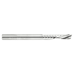 1/4" x 3" Up-Cut 'O' Aluminum Cutting CNC Spiral Router Bit, 1-Flute, 1/4" Shank - Alt Image 1