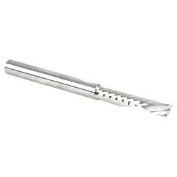 1/4" x 3" Up-Cut 'O' Aluminum Cutting CNC Spiral Router Bit, 1-Flute, 1/4" Shank - Alt Image 2
