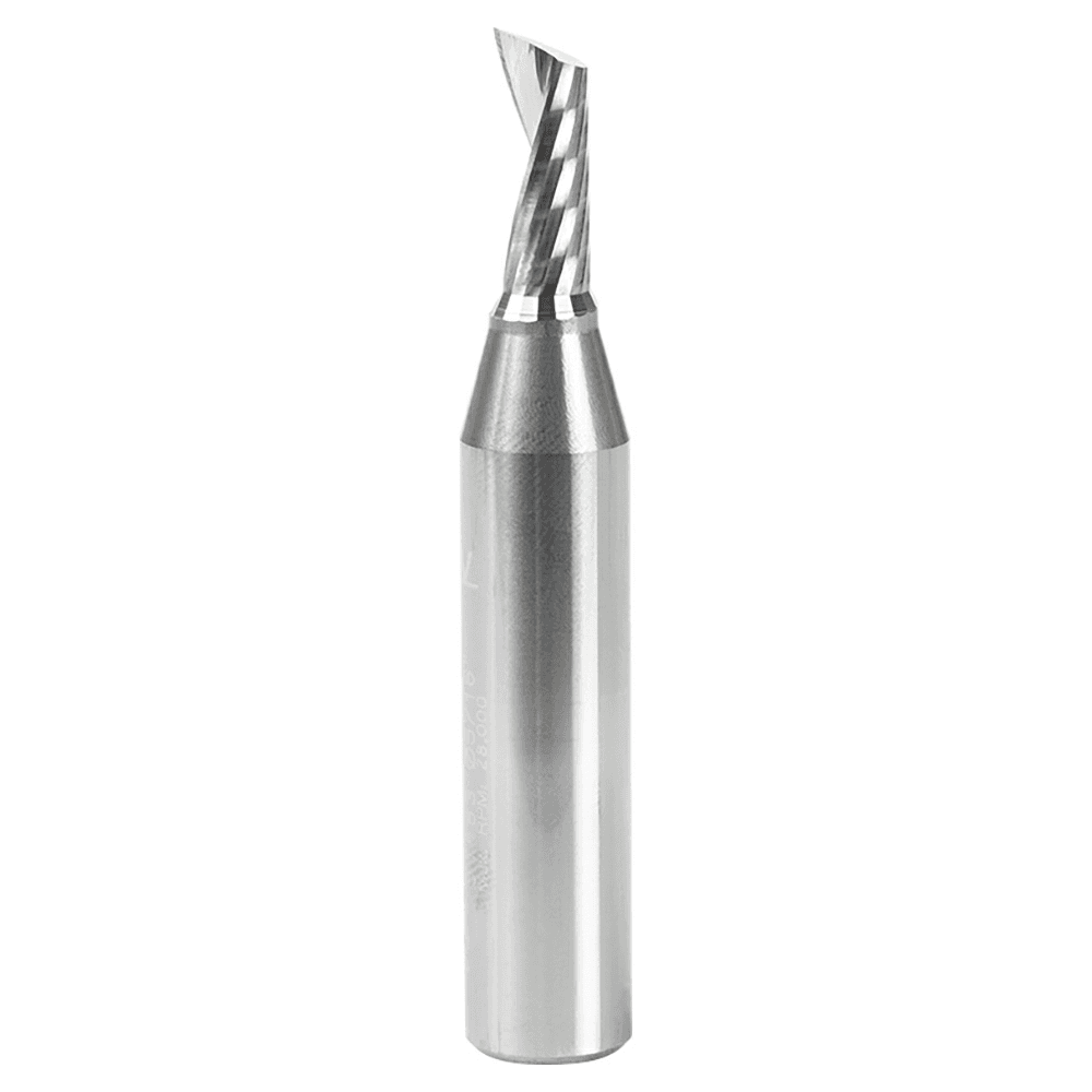 5/16" x 3" Up-Cut 'O' Aluminum Cutting CNC Spiral Router Bit, 1-Flute, 1/2" Shank - Main Image