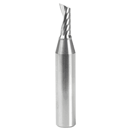 5/16" x 3" Up-Cut 'O' Aluminum Cutting CNC Spiral Router Bit, 1-Flute, 1/2" Shank - Main Image