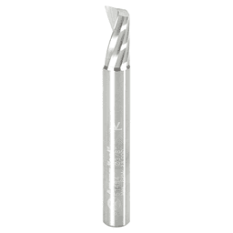 3/8" x 3" x 3/4" Up-Cut 'O' Aluminum Cutting CNC Spiral Router Bit, 1-Flute, 3/8" Shank - Main Image
