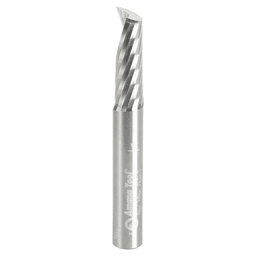 3/8" x 3" Up-Cut 'O' Aluminum Cutting CNC Spiral Router Bit, 1-Flute, 3/8" Shank - Main Image