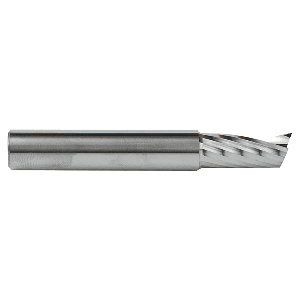 1/2" x 3-1/2" x 1-1/8" Up-Cut 'O' Aluminum Cutting CNC Spiral Router Bit, 1-Flute, 1/2" Shank - Alt Image 1