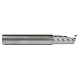 1/2" x 3-1/2" x 1-1/8" Up-Cut 'O' Aluminum Cutting CNC Spiral Router Bit, 1-Flute, 1/2" Shank - Alt Image 1