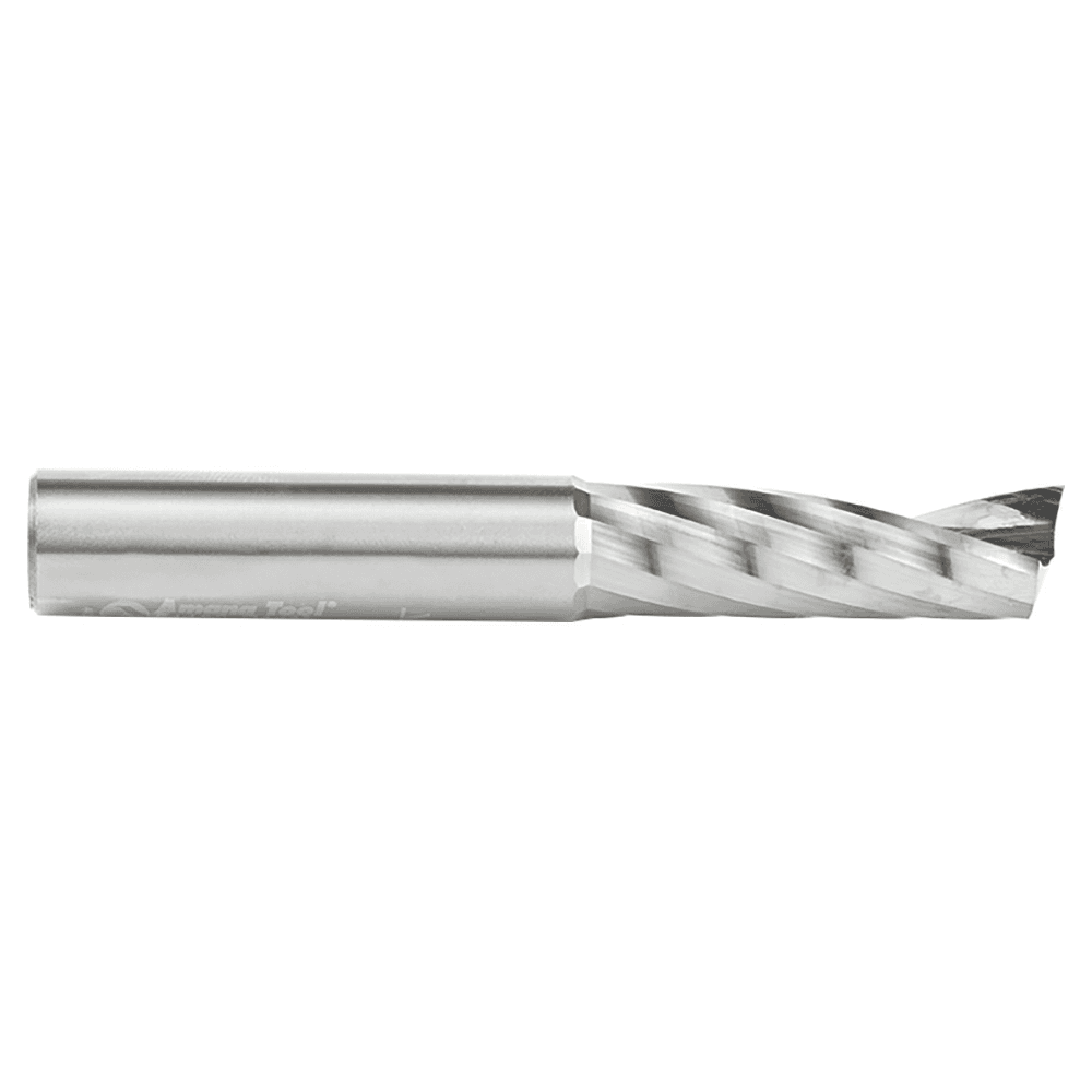 1/2" x 3-1/2" x 1-5/8" Up-Cut 'O' Aluminum Cutting CNC Spiral Router Bit, 1-Flute, 1/2" Shank - Alt Image 2
