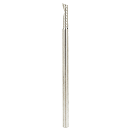3mm x 64mm Up-Cut 'O' Plastic Cutting CNC Spiral Router Bit, 1-Flute, 3mm Shank - Main Image