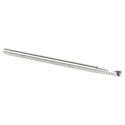 3mm x 64mm Up-Cut 'O' Plastic Cutting CNC Spiral Router Bit, 1-Flute, 3mm Shank - Alt Image 2