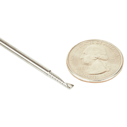 3mm x 64mm Up-Cut 'O' Plastic Cutting CNC Spiral Router Bit, 1-Flute, 3mm Shank - Alt Image 3