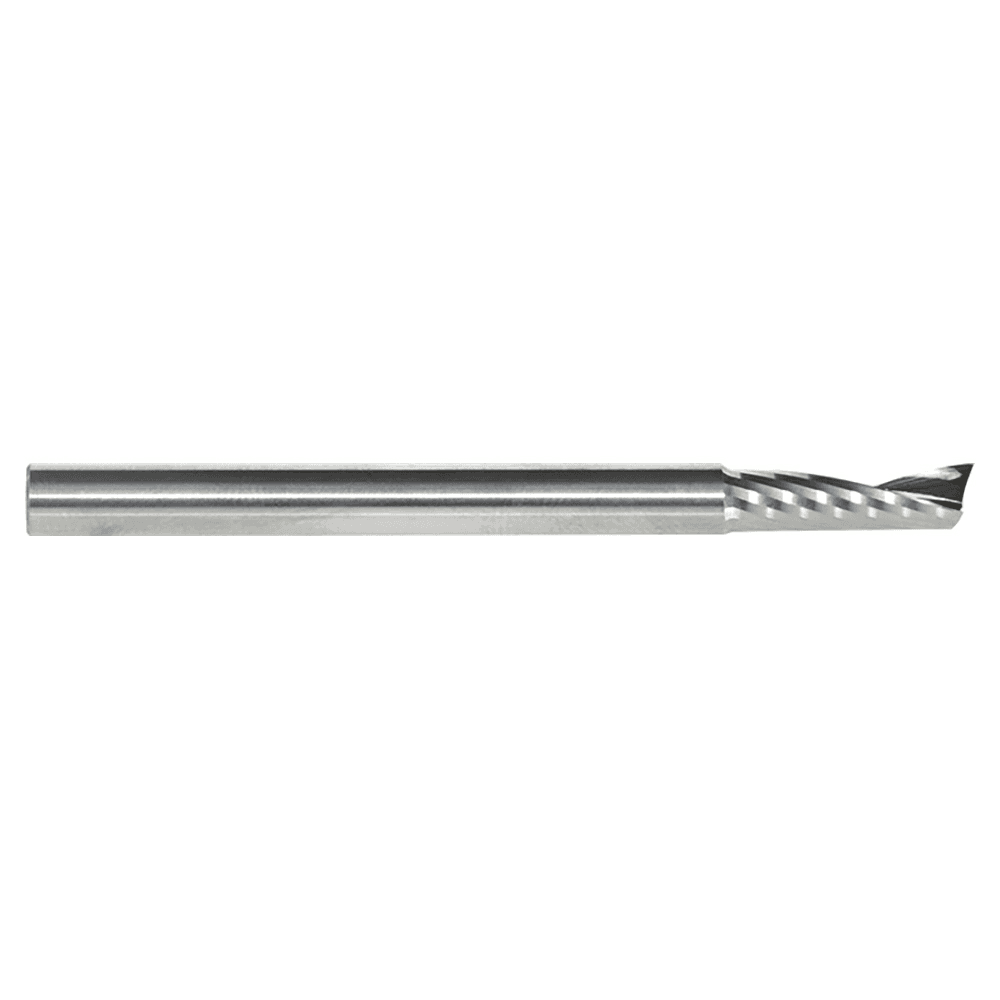 5mm x 64mm Up-Cut 'O' Plastic Cutting CNC Spiral Router Bit, 1-Flute, 5mm Shank - Alt Image 2