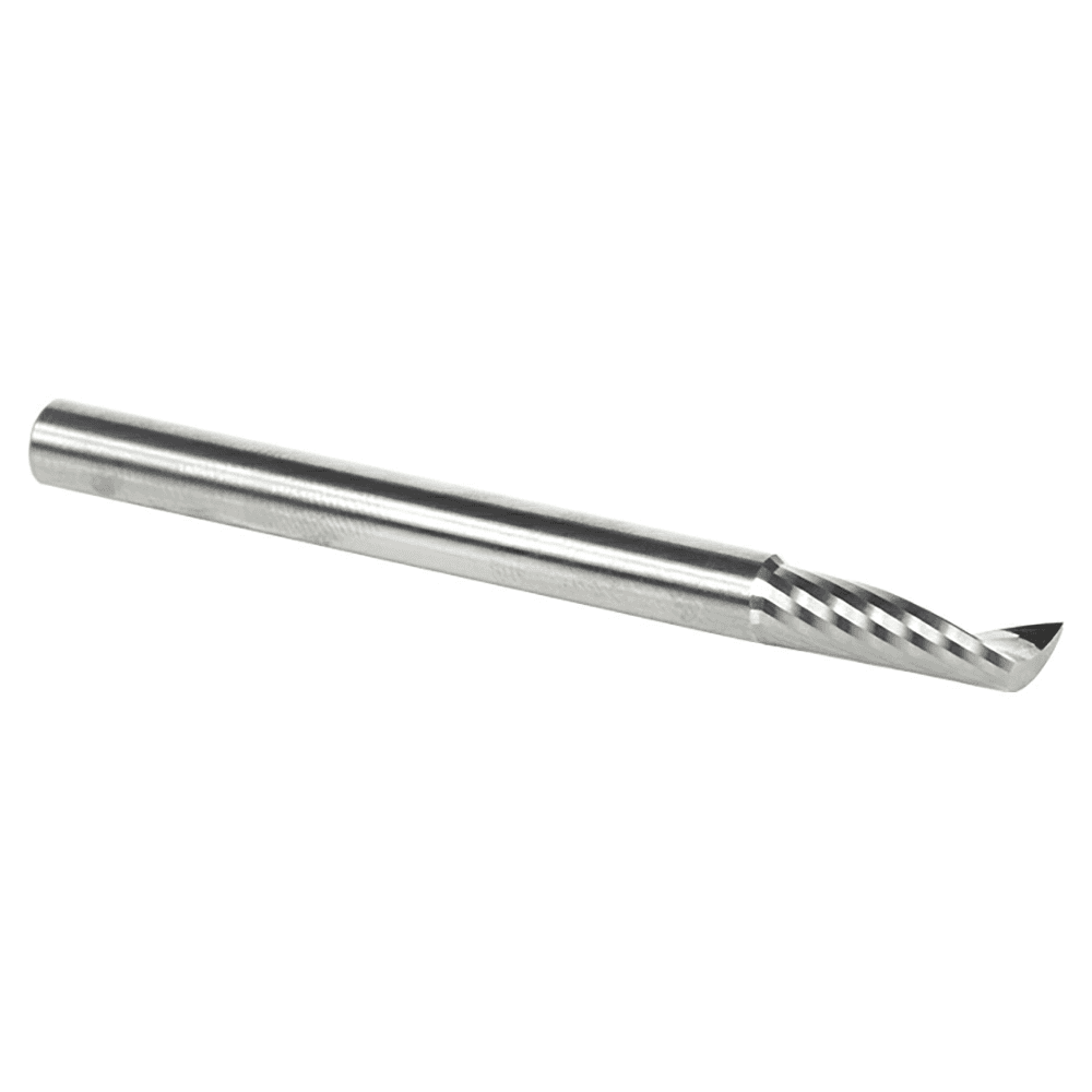 5mm x 64mm Up-Cut 'O' Plastic Cutting CNC Spiral Router Bit, 1-Flute, 5mm Shank - Alt Image 3