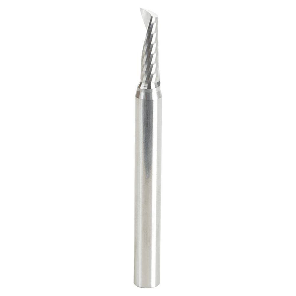 5mm x 63mm Up-Cut 'O' Aluminum Cutting CNC Spiral Router Bit, 1-Flute, 6mm Shank - Main Image