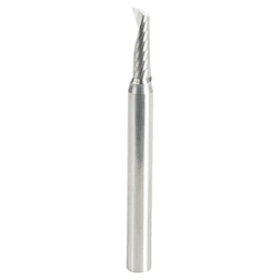 5mm x 63mm Up-Cut 'O' Aluminum Cutting CNC Spiral Router Bit, 1-Flute, 6mm Shank - Main Image